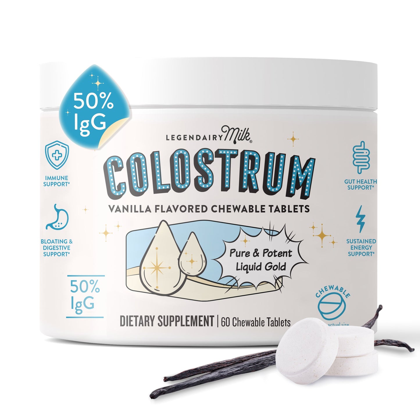 Colostrum Chewable Tablets - Legendairy Milk