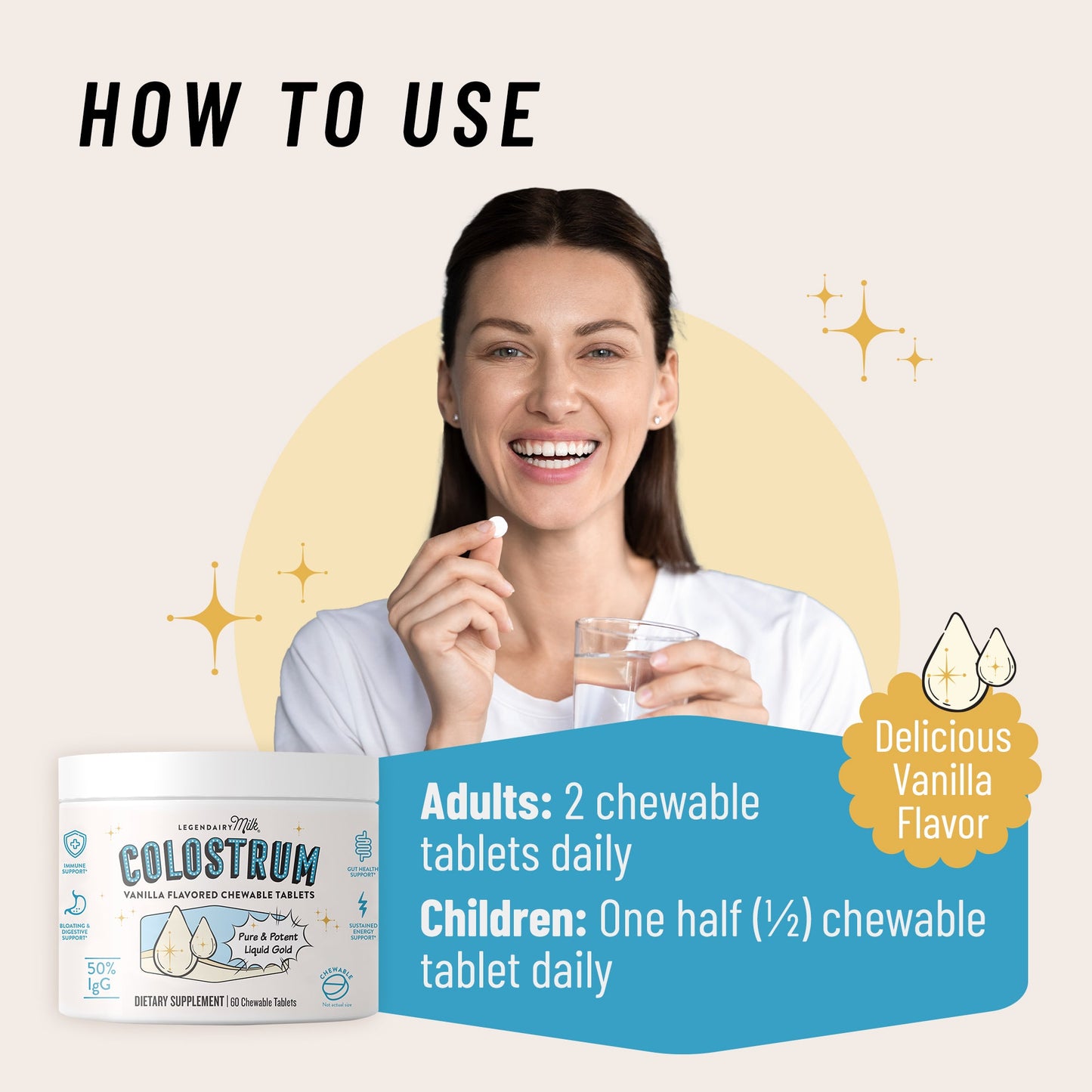 Colostrum Chewable Tablets - Legendairy Milk