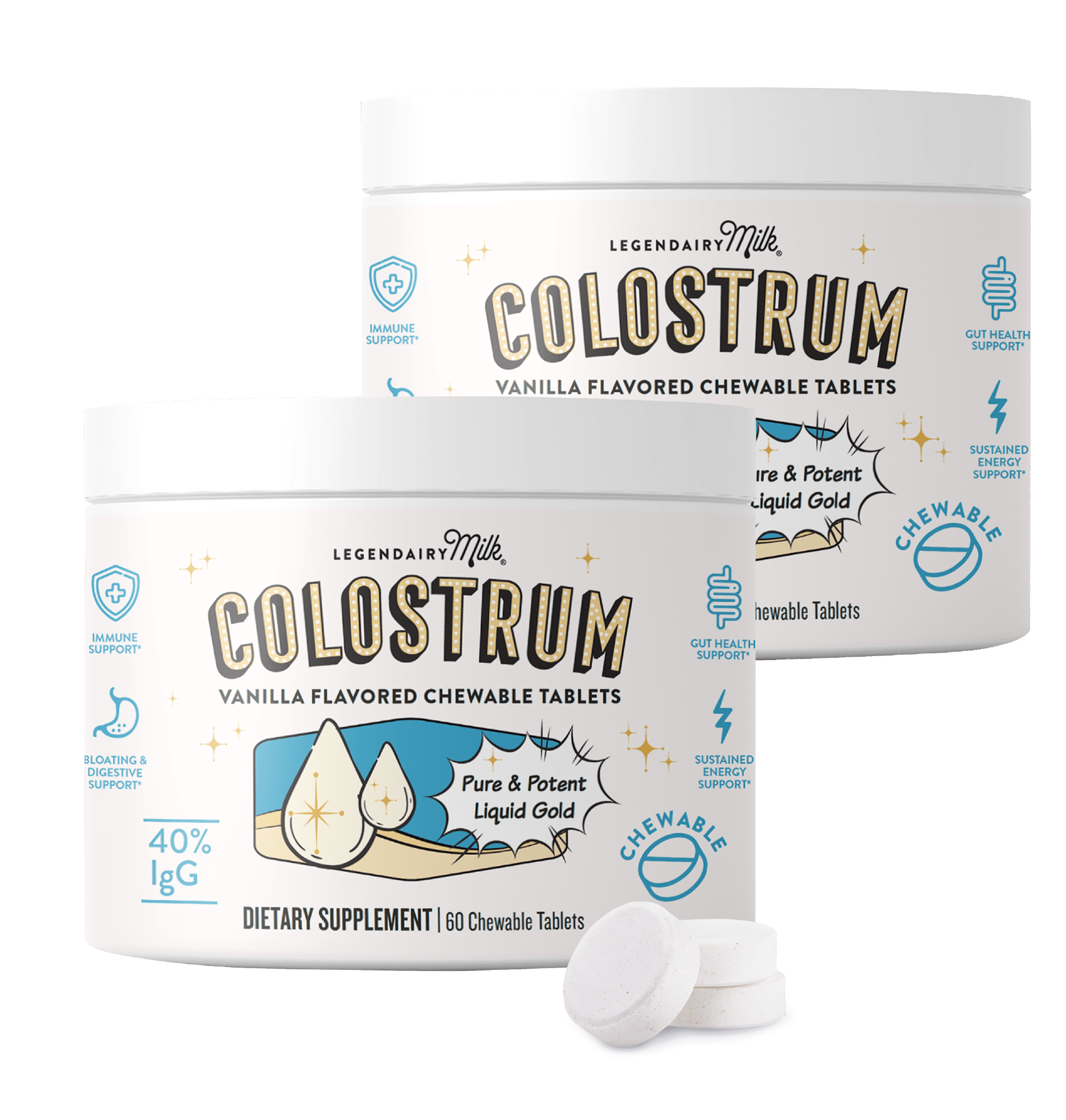 Colostrum Chewable Tablets - Legendairy Milk