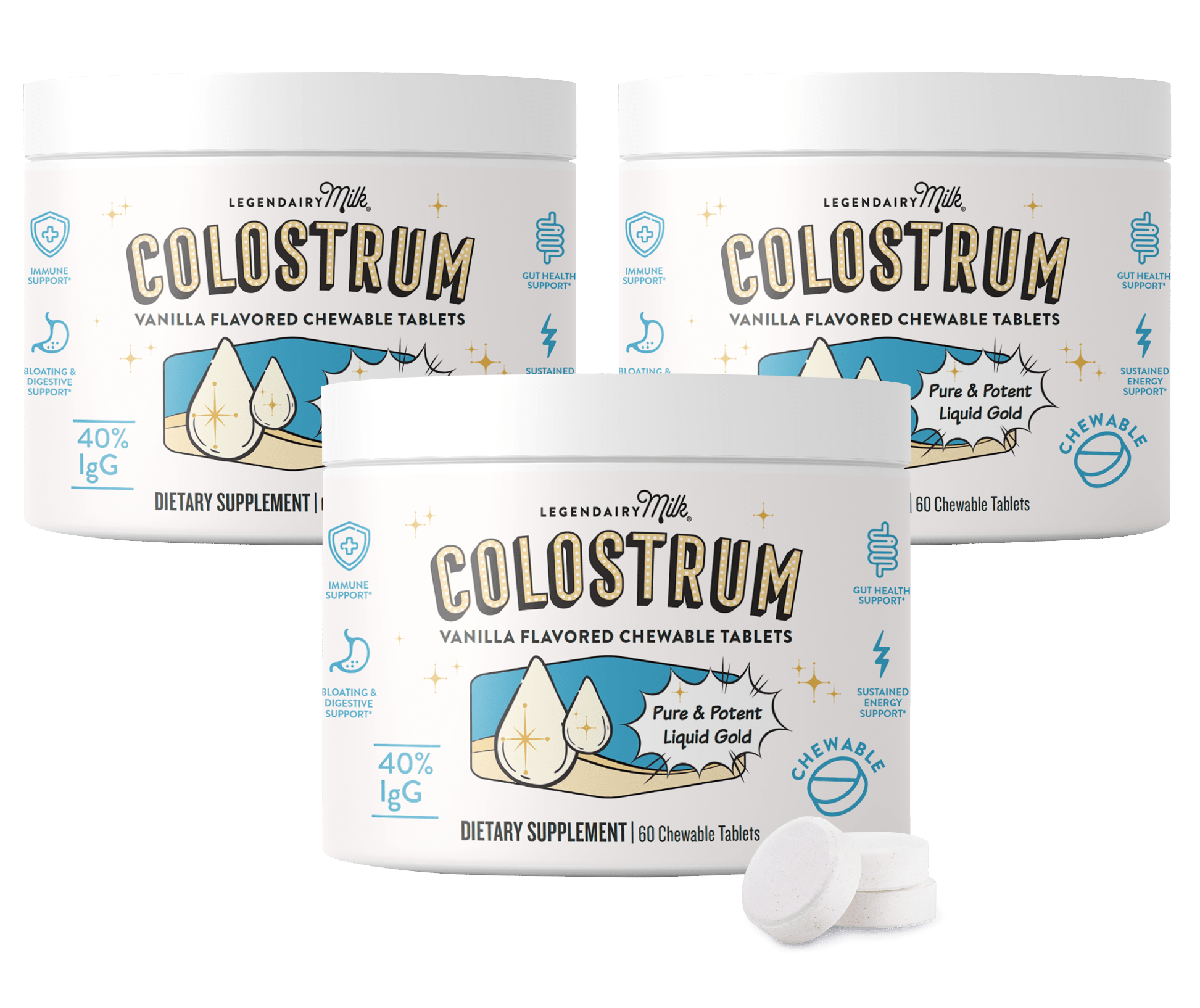 Colostrum Chewable Tablets - Legendairy Milk