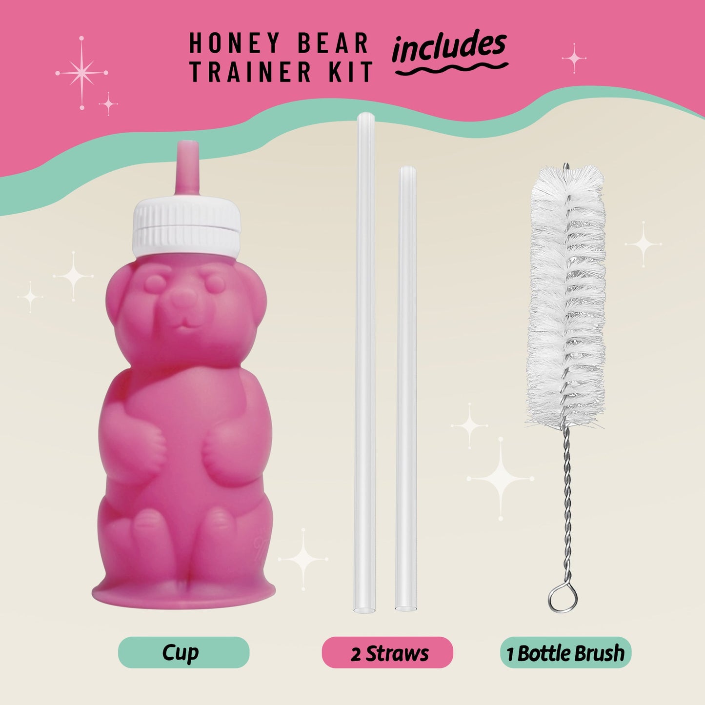 Honey Bear Straw Cup - Legendairy Milk