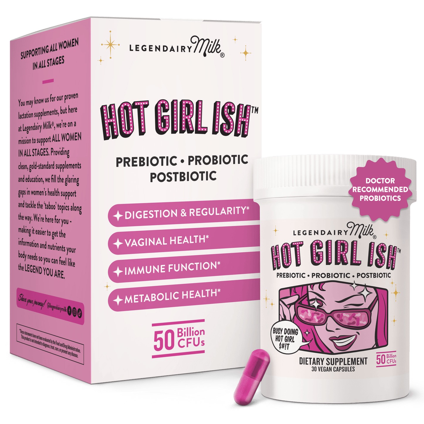 Hot Girl Ish™ Women’s Daily Probiotic - Legendairy Milk