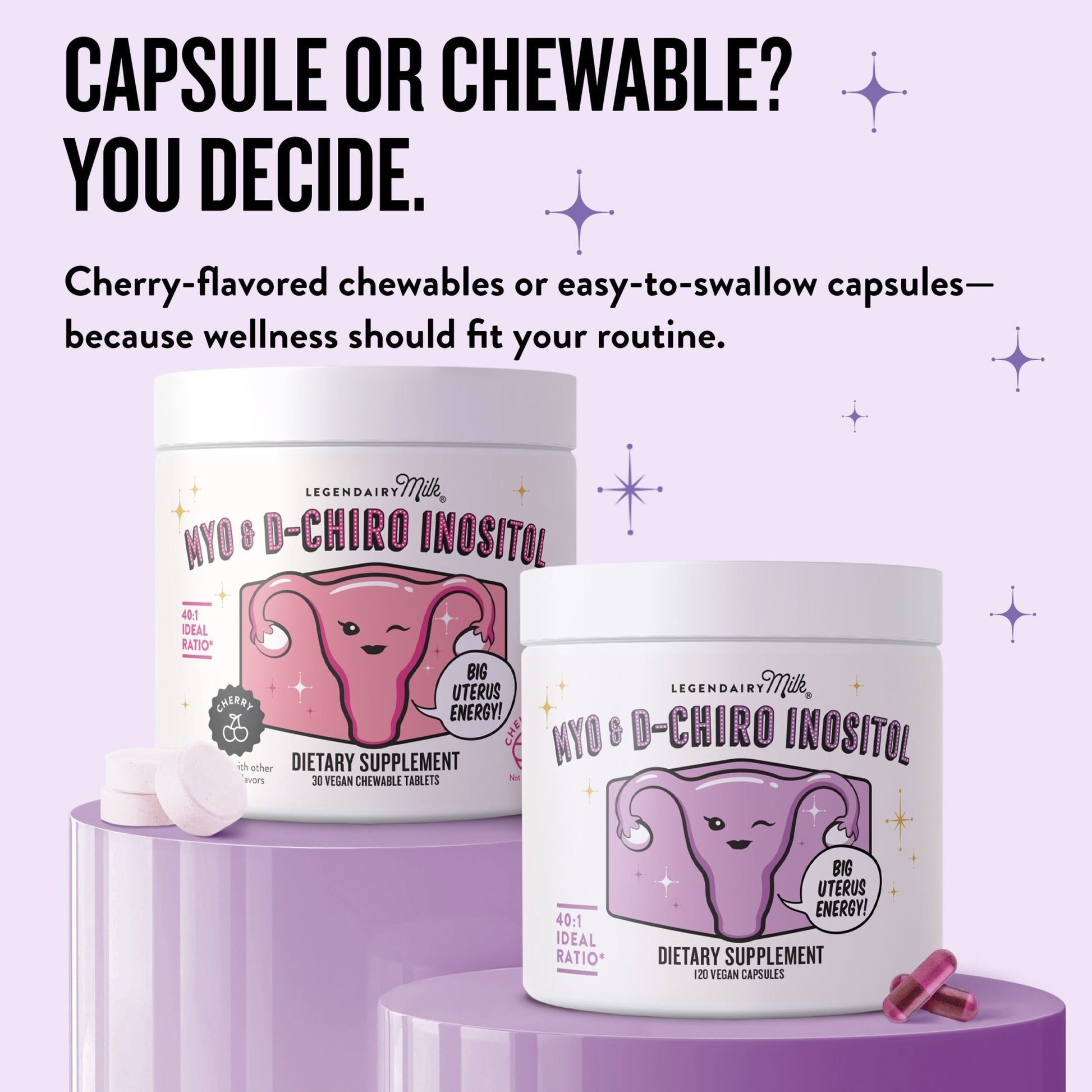 Myo & D - Chiro Inositol Capsules - Legendairy Milk