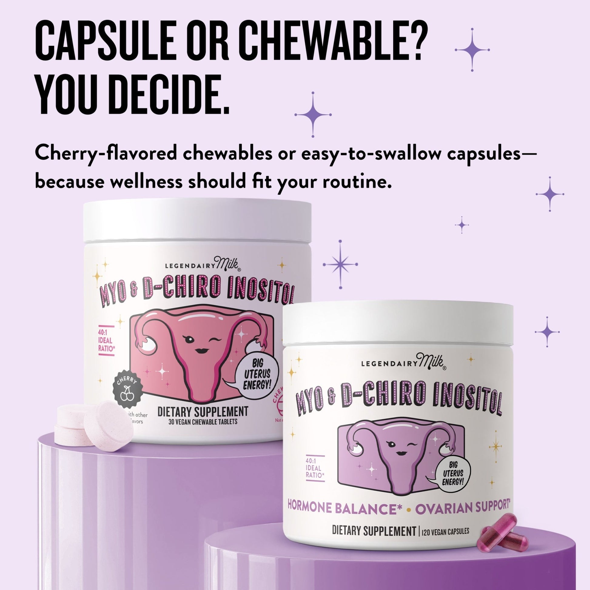 Myo & D - Chiro Inositol Capsules - Legendairy Milk