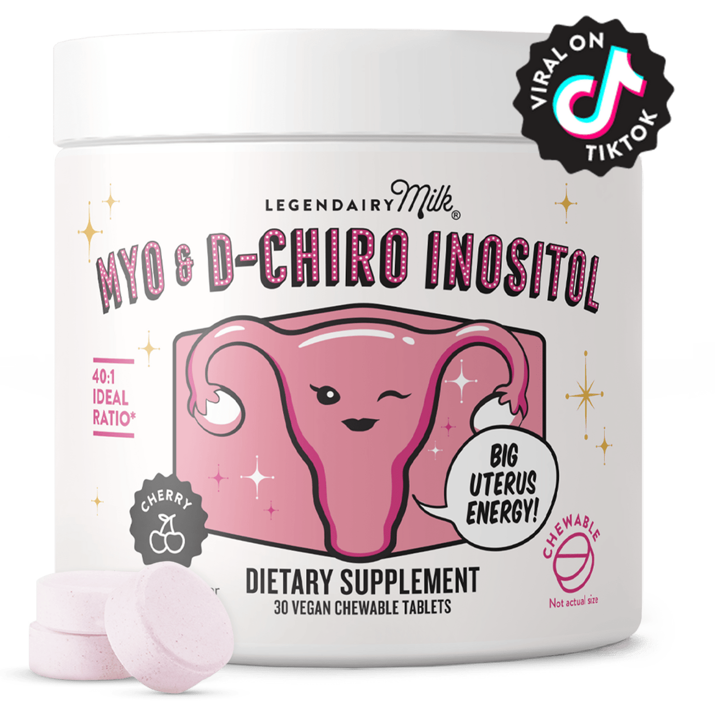 Myo & D - Chiro Inositol Chewable Tablets - Legendairy Milk