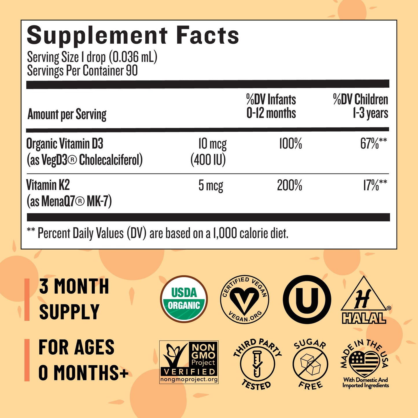 Organic Baby and Toddler D3&K2 Drops - Legendairy Milk