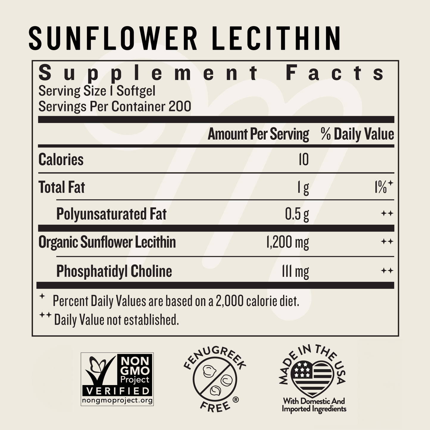 Sunflower Lecithin - Legendairy Milk