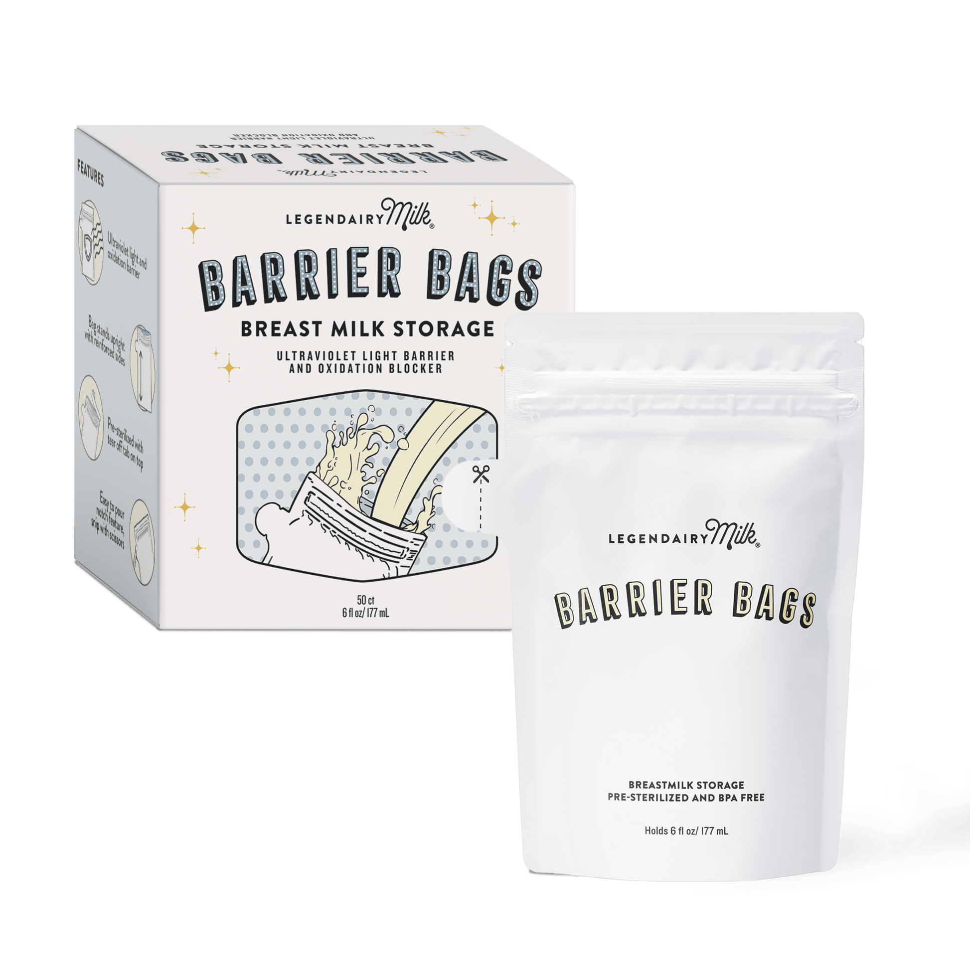 Barrier Bags for Breast Milk Storage - Legendairy Milk