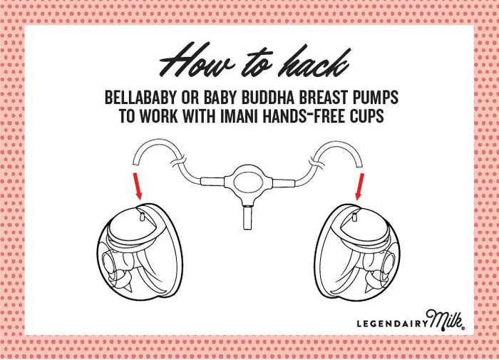 How to Hack Bellababy or Baby Buddha Breast Pumps to Work with Imani Hands-free Cups - Legendairy Milk
