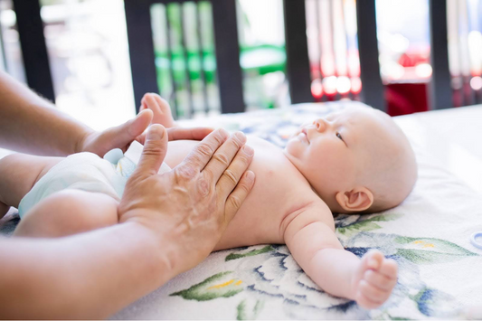 Baby stomach massage
