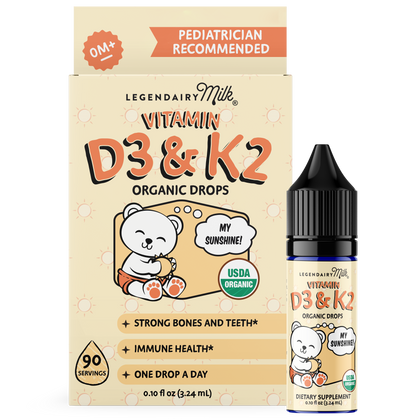 Organic Baby and Toddler D3&K2 Drops