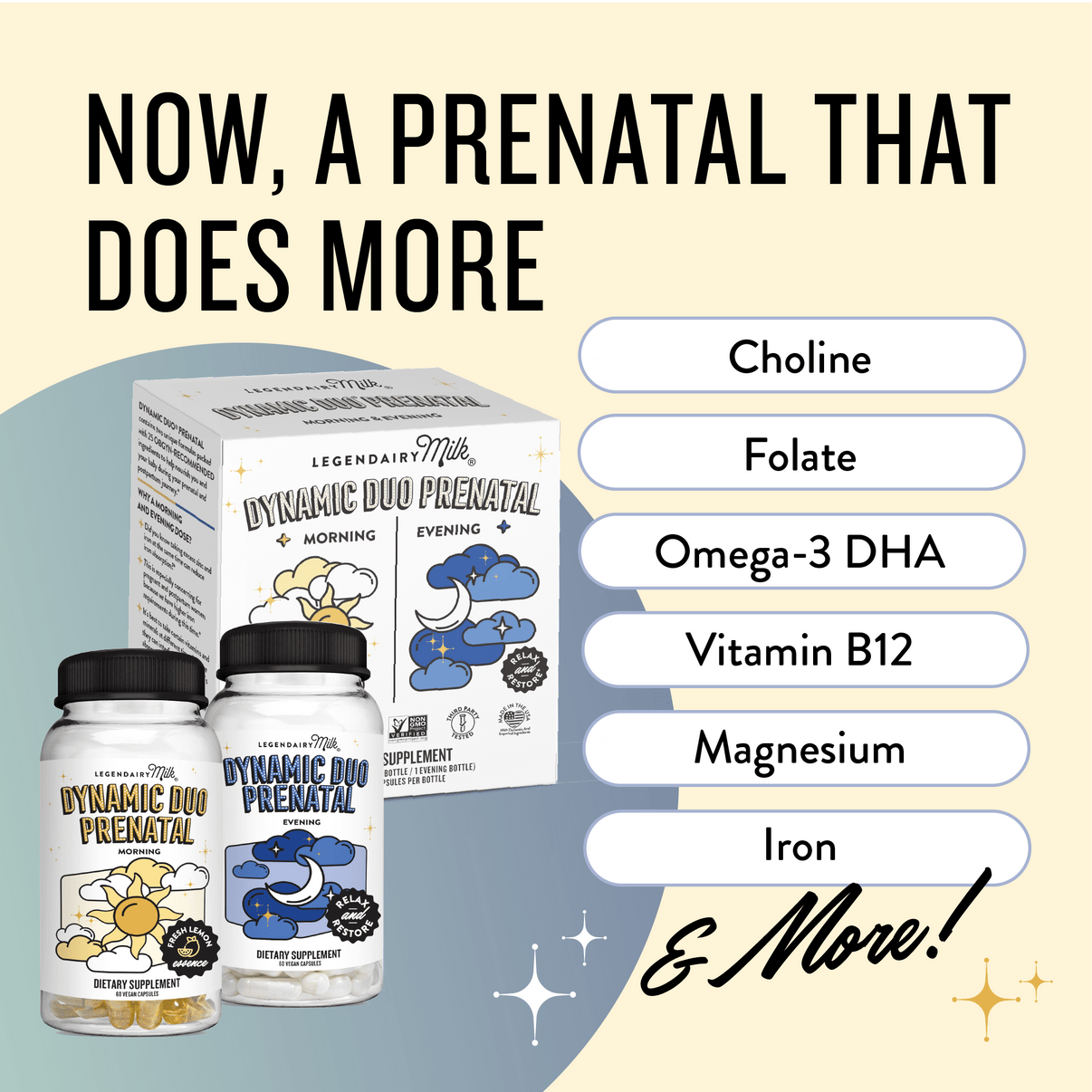 Dynamic Duo AM/PM Prenatal & Postnatal - Legendairy Milk