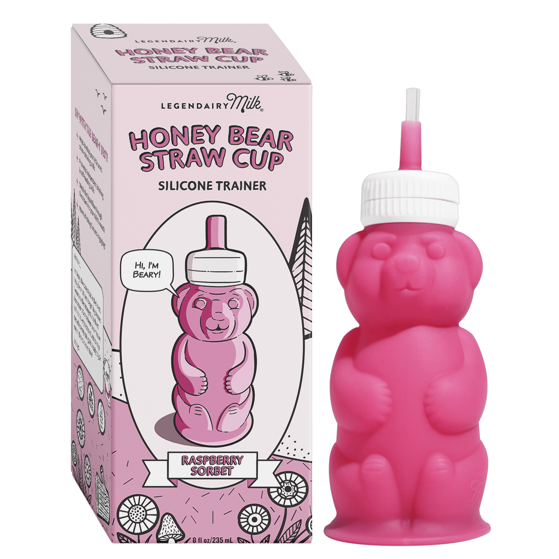 Honey Bear Straw Cup - Legendairy Milk