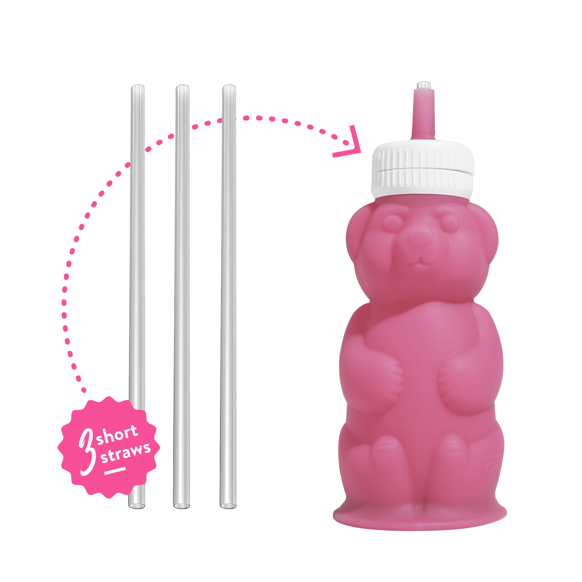 Honey Bear Straw Cup Replacement Straws - Legendairy Milk