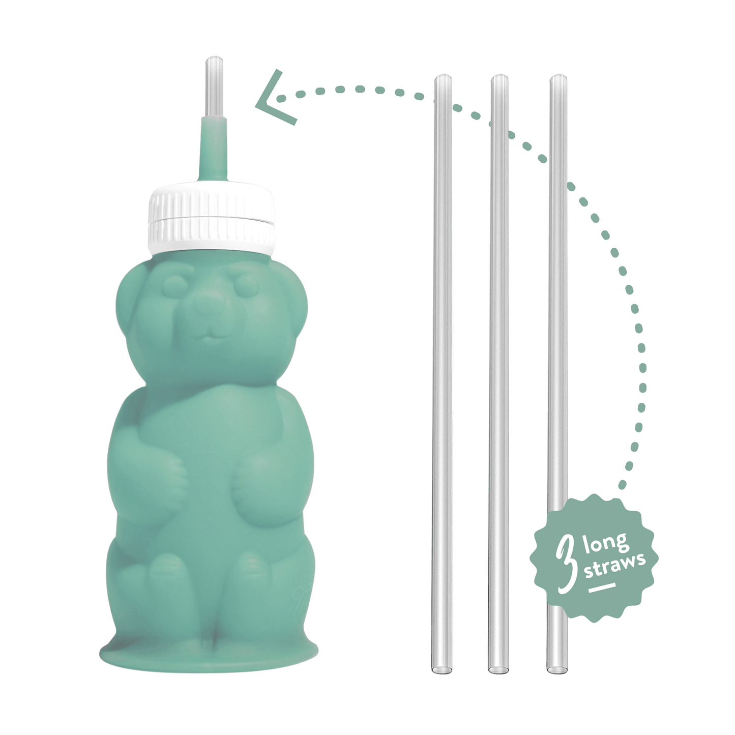 Honey Bear Straw Cup Replacement Straws - Legendairy Milk