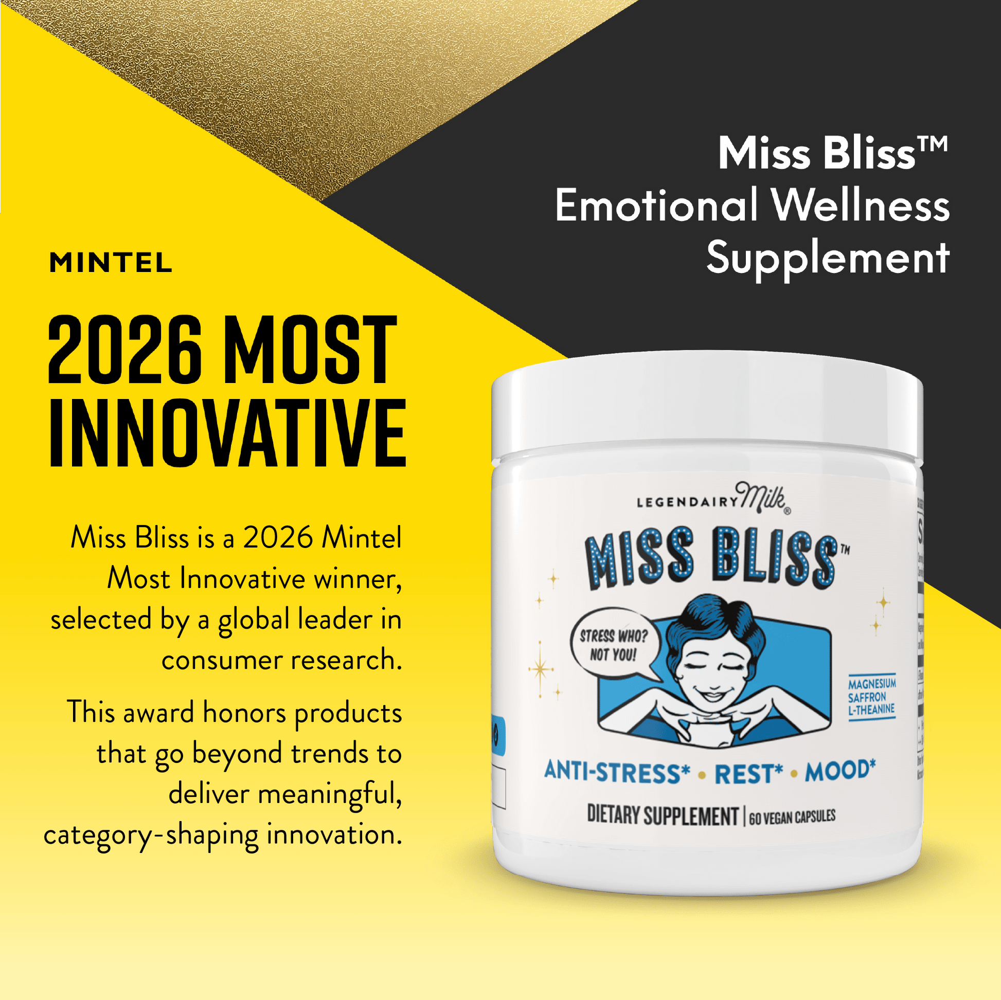 Miss Bliss™ Anti - Stress Support (1 Month Supply) - Legendairy Milk