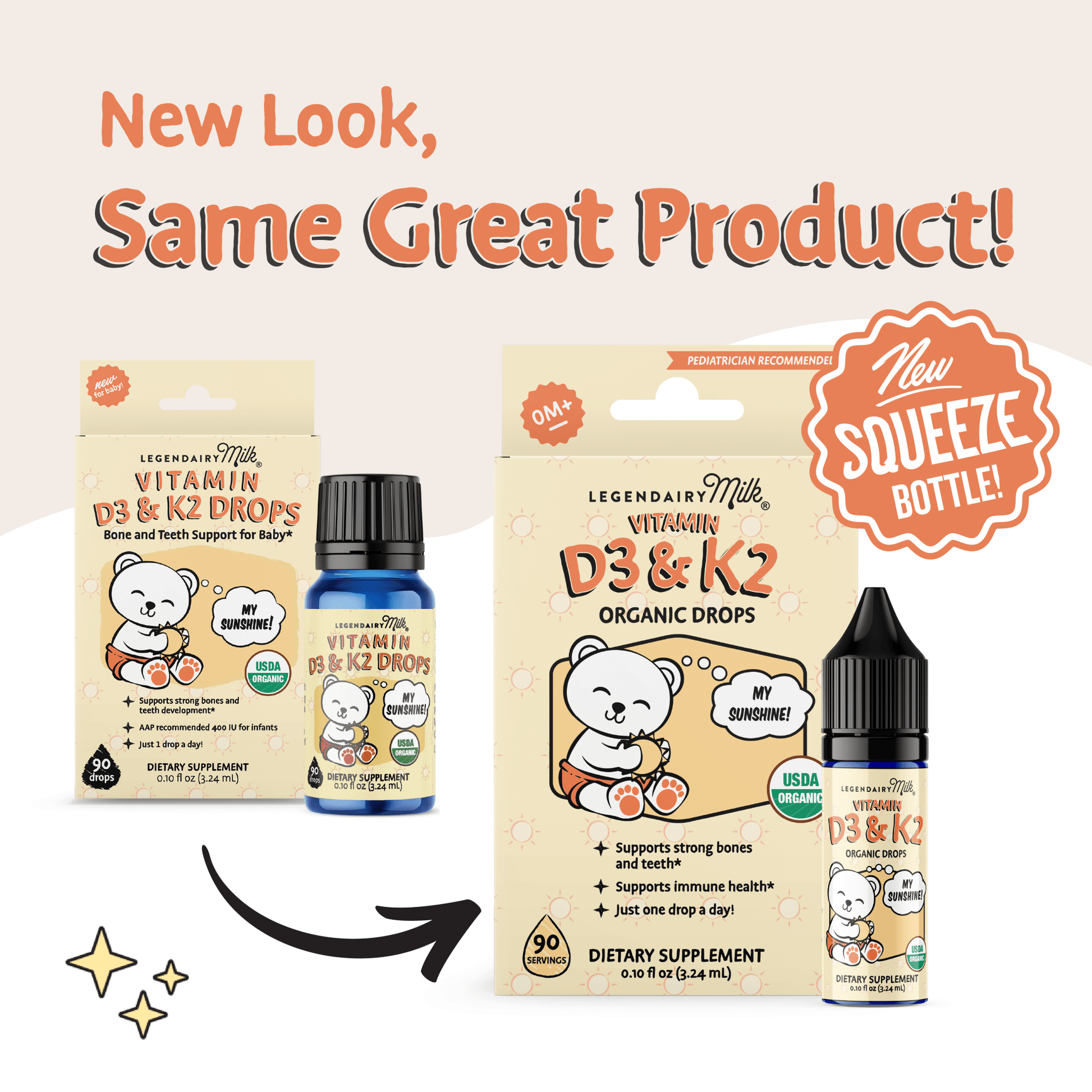 Organic Baby and Toddler D3&K2 Drops - Legendairy Milk