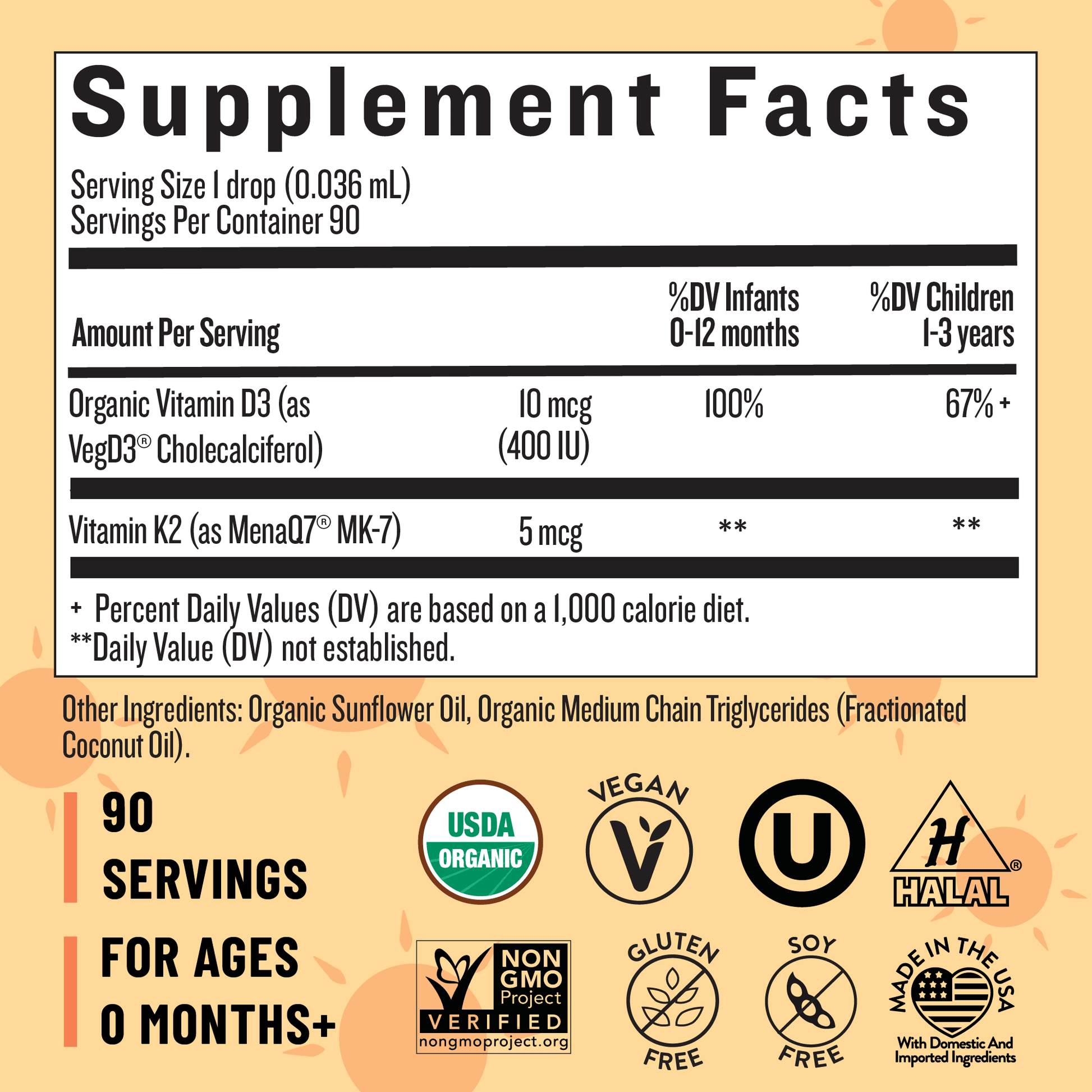 Organic Baby and Toddler D3&K2 Drops - Legendairy Milk