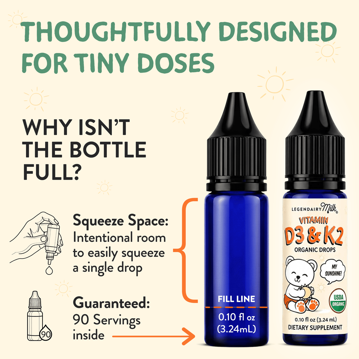 Organic Baby and Toddler D3&K2 Drops - Legendairy Milk