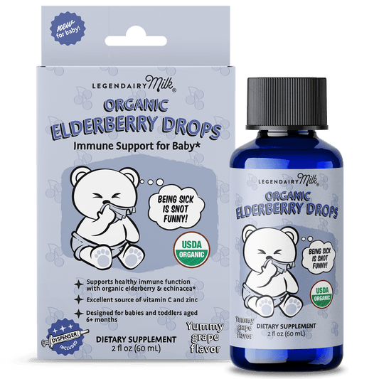 Organic Baby and Toddler Elderberry Drops - Legendairy Milk
