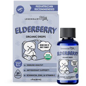 Organic Baby and Toddler Elderberry Drops - Legendairy Milk