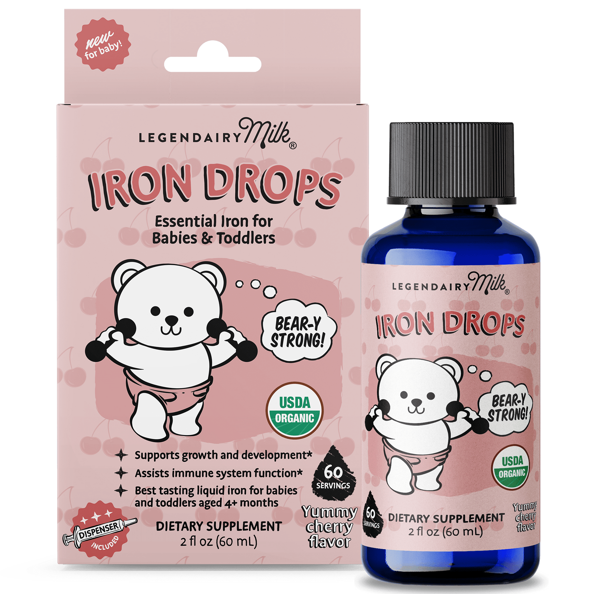 Organic Baby and Toddler Iron Drops - Legendairy Milk