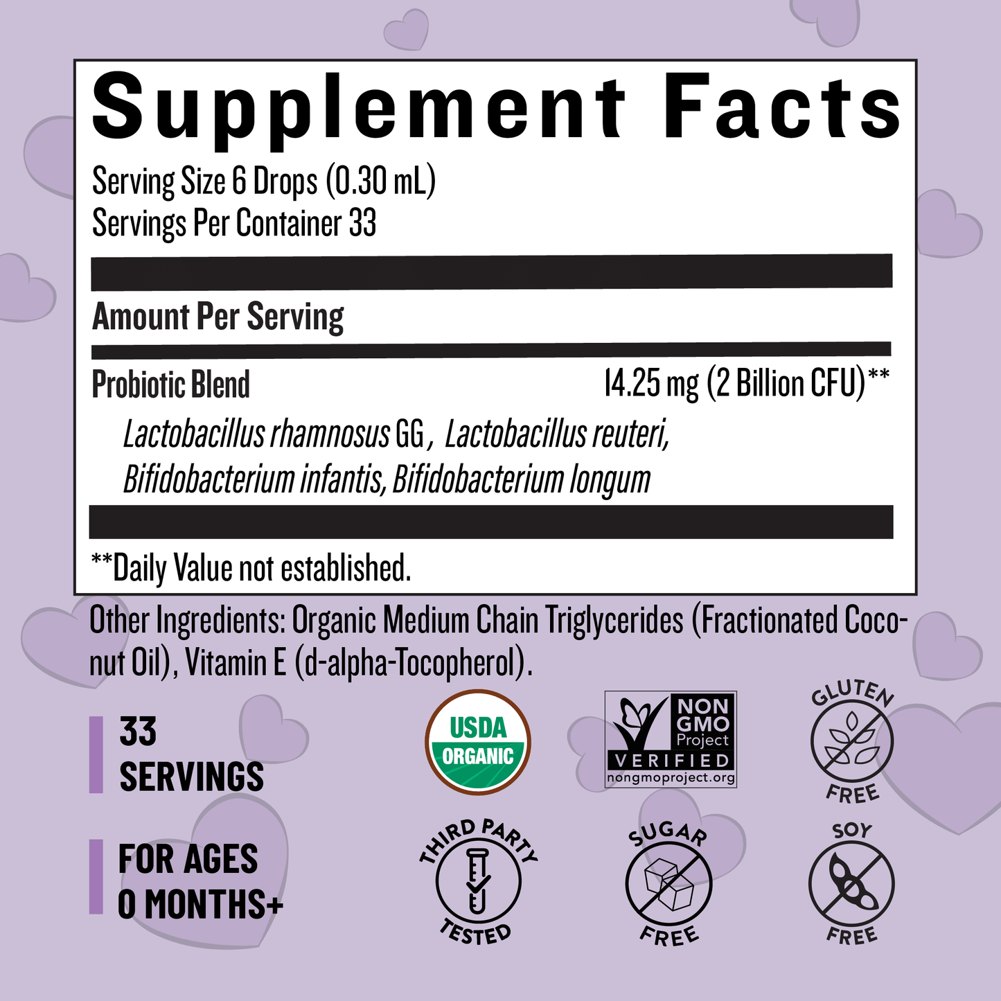 Organic Baby and Toddler Probiotic Drops (1 Month Supply) - Legendairy Milk