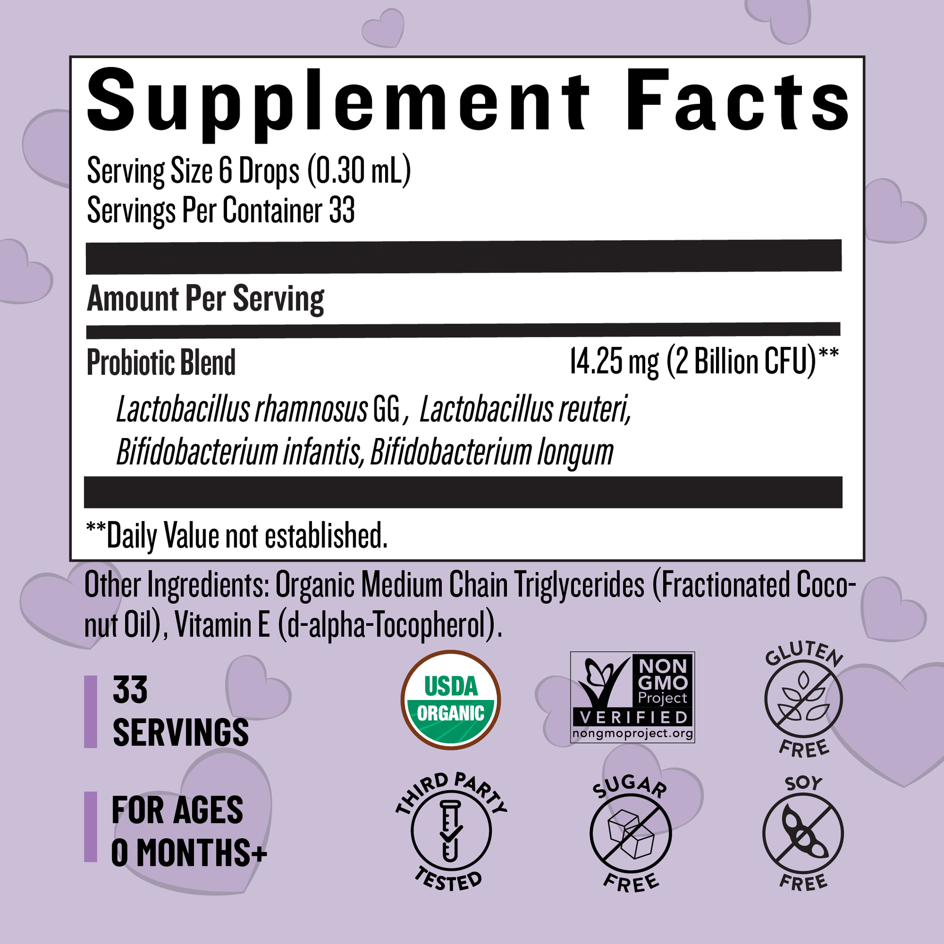 Organic Baby and Toddler Probiotic Drops (1 Month Supply) - Legendairy Milk