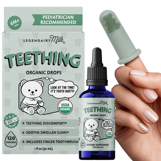 Organic Baby Teething Drops - Legendairy Milk