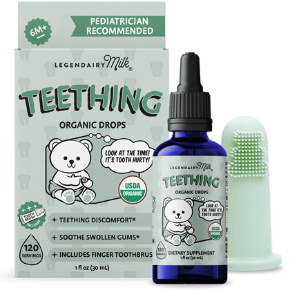 Organic Baby Teething Drops - Legendairy Milk