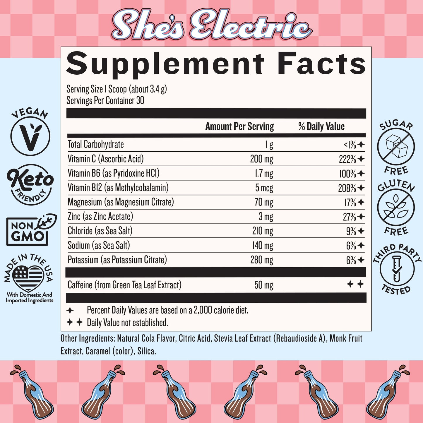 She’s Electric™ Cola Energy Drink Powder - Legendairy Milk