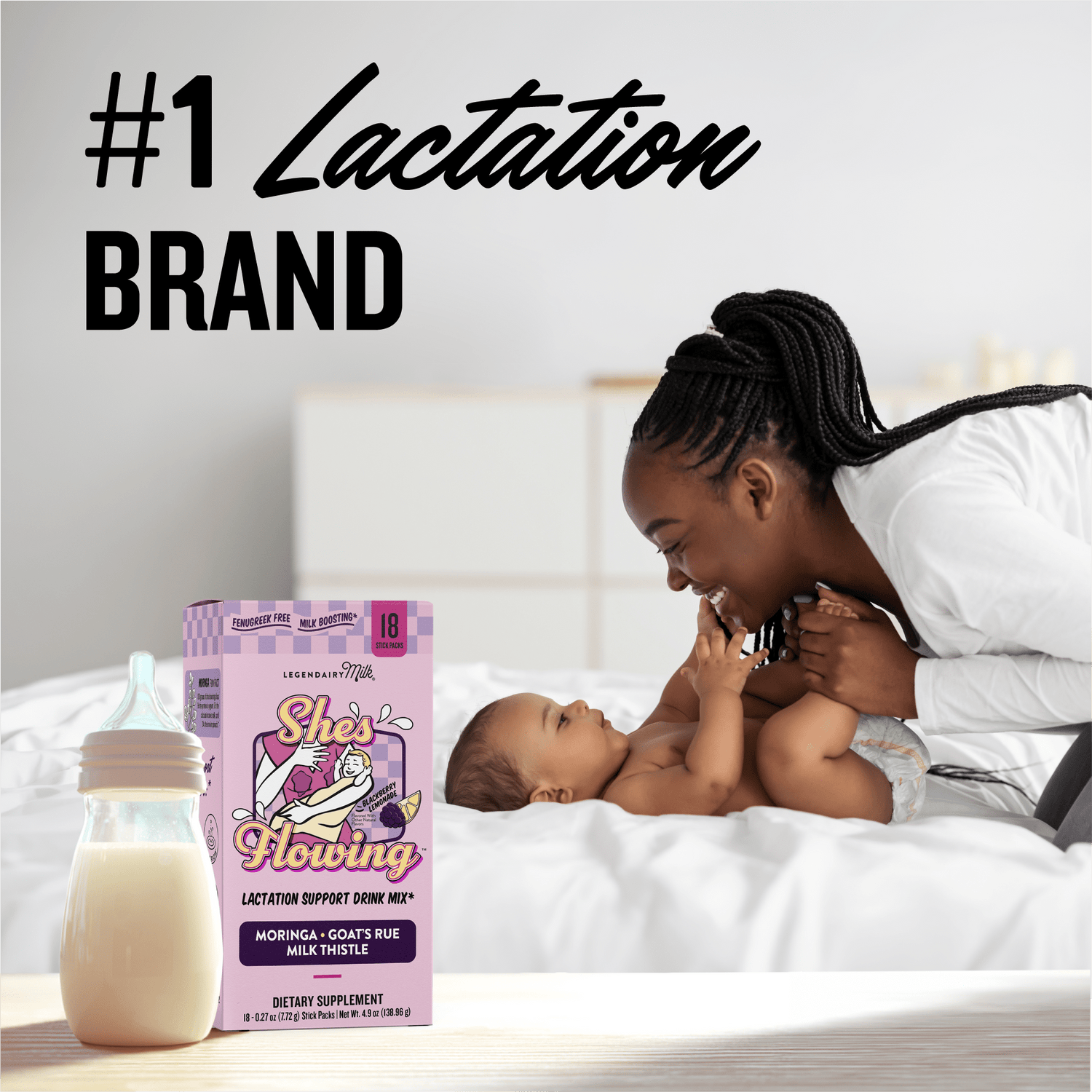 She's Flowing Lactation Drink Mix (6 Month Supply) - Legendairy Milk