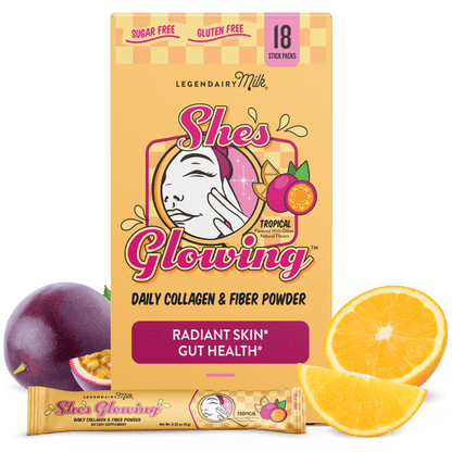 She’s Glowing™ Collagen Peptides & Fiber Powder (1 Month Supply) - Legendairy Milk