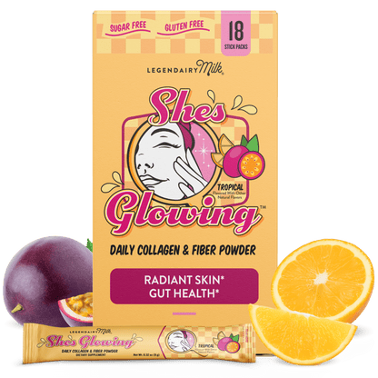 She’s Glowing™ Collagen Peptides & Fiber Powder (6 Month Supply) - Legendairy Milk