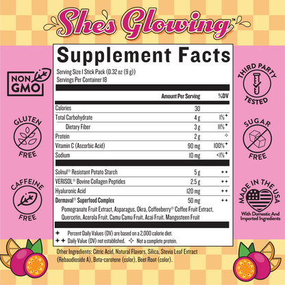 She’s Glowing™ Collagen Peptides & Fiber Powder - Legendairy Milk