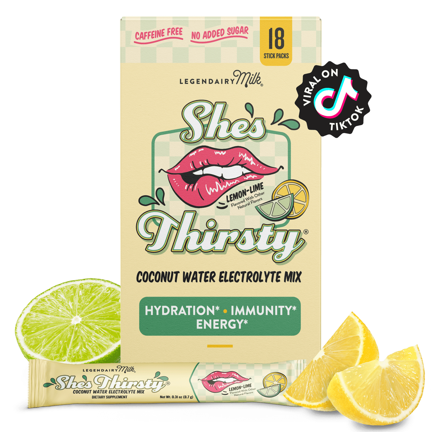 She’s Thirsty® Coconut Water Electrolyte Mix (1 Month Supply) - Legendairy Milk