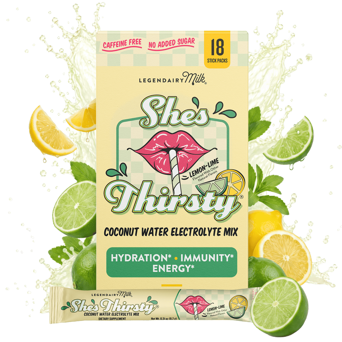 She’s Thirsty® Coconut Water Electrolyte Mix - Legendairy Milk