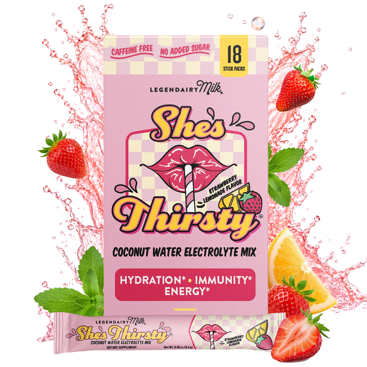 She’s Thirsty® Coconut Water Electrolyte Mix - Legendairy Milk