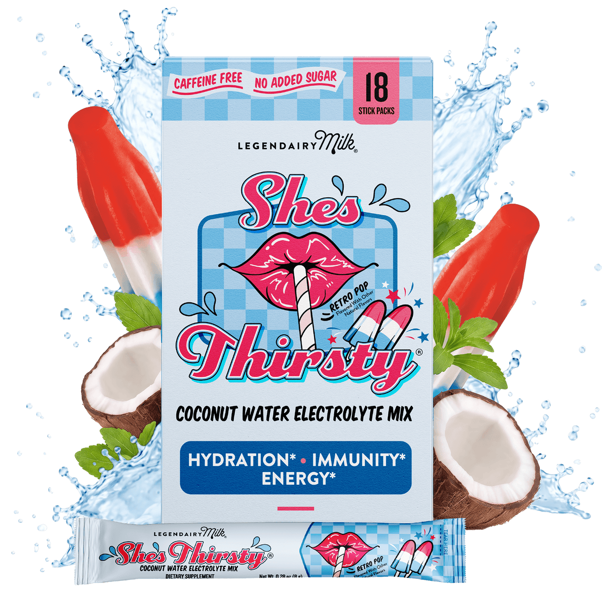 She’s Thirsty® Coconut Water Electrolyte Mix - Legendairy Milk