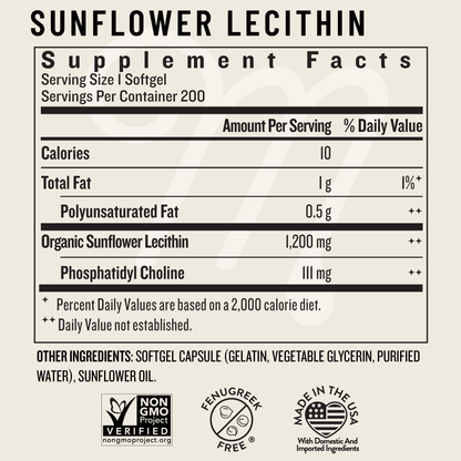 Sunflower Lecithin (1 Month Supply) - Legendairy Milk