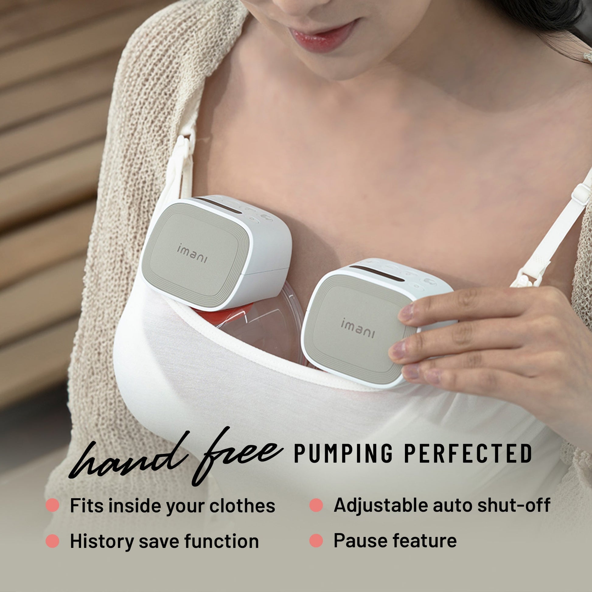 Imani i2 Plus Wearable Breast Pump w/Dual Charging Dock