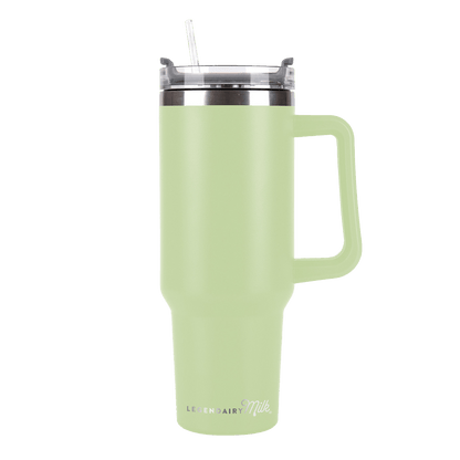 MOMSTER™ 40-Ounce Stainless Steel Tumbler w/ Handle - Legendairy Milk