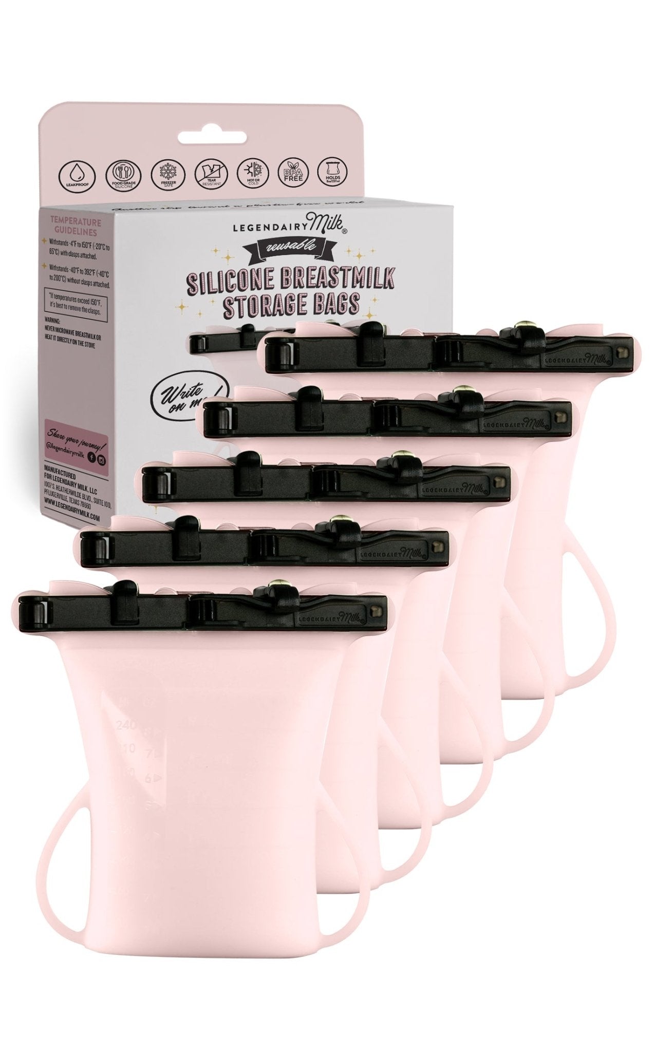 Silicone Breastmilk Storage Bags - Legendairy Milk