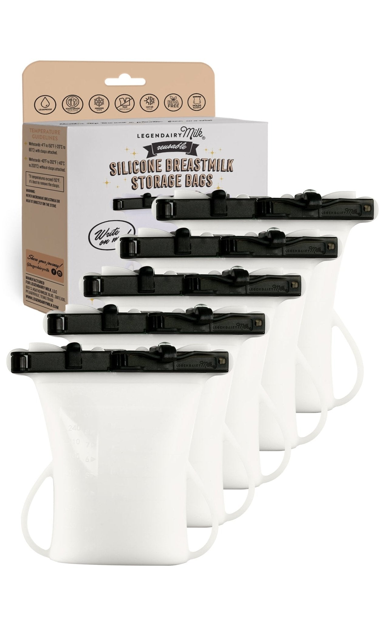 Silicone Breastmilk Storage Bags - Legendairy Milk