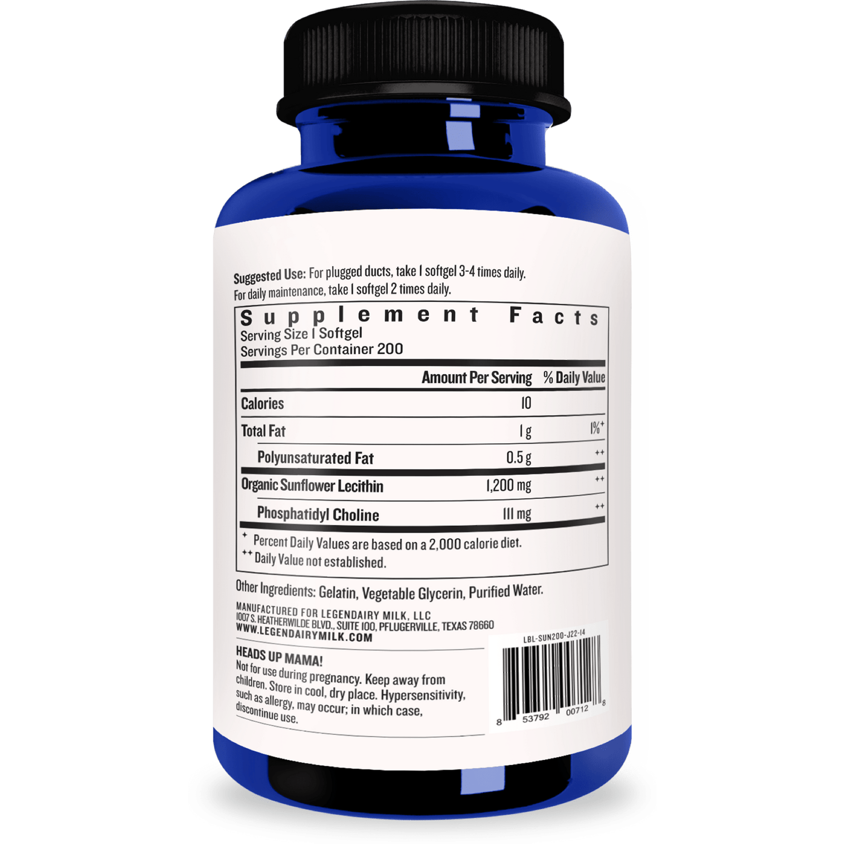 Organic Sunflower Lecithin Natural Fat Emulsifier Legendairy Milk